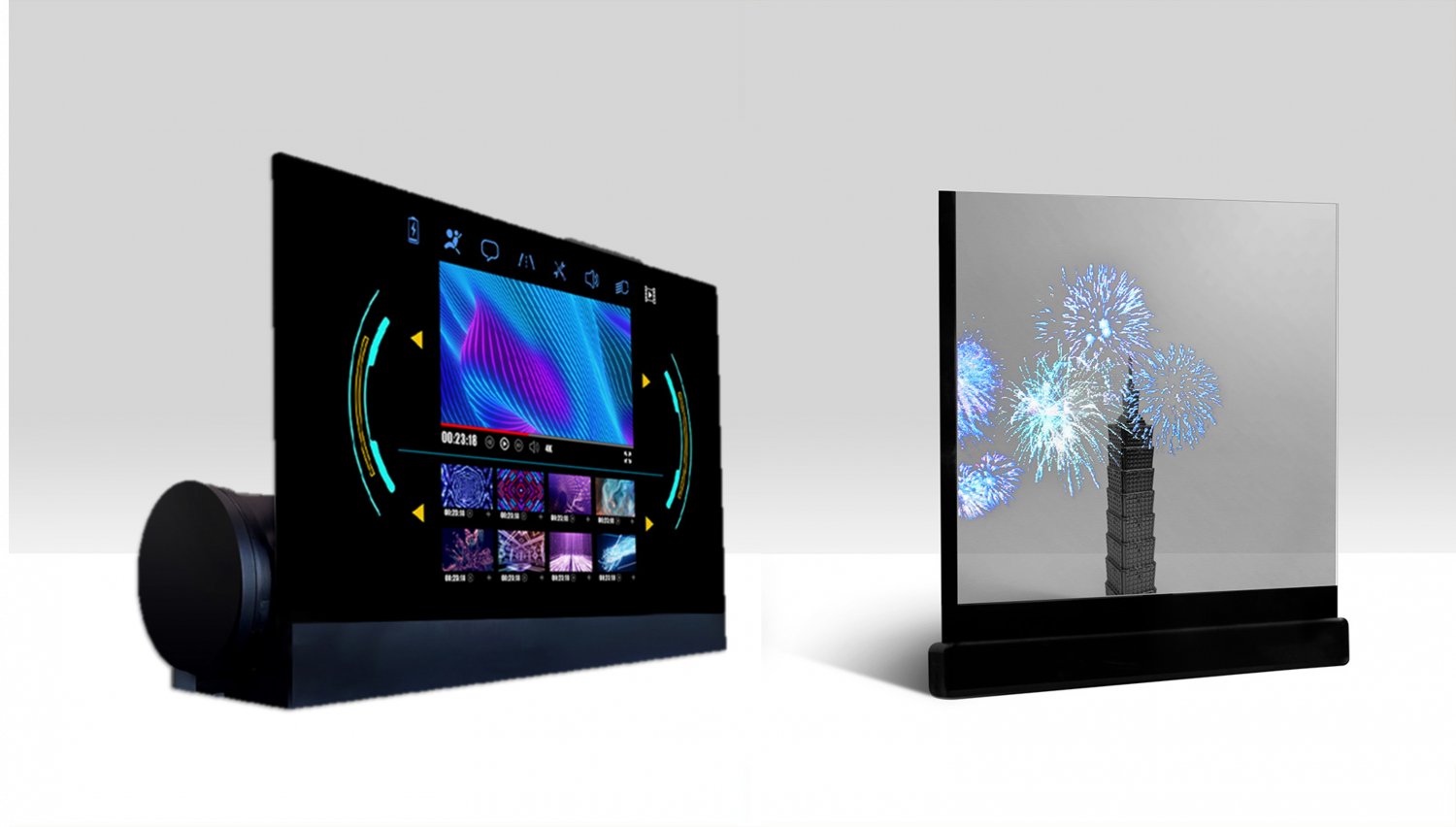 可卷式、折迭性、高透明